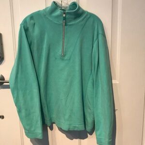 Tommy Bahamas 1/4 sweatshirt. Teal Size L.